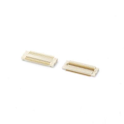 China 10 20 30 40 Terminals 0.5mm Pitch Electronic Board Single Connector Slot To Board B To B Double Row Wafer High Temperature SMT Connector for sale