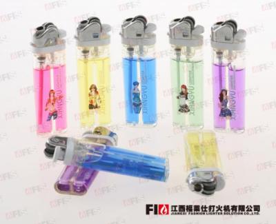 China promotional factory 8.1cm Cheap ABS transparent  Disposable Plastic Gas flint Lighter for sale