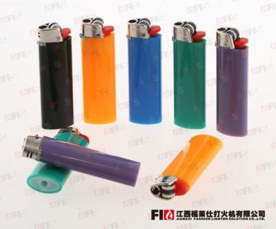 China Factory Sale Colorful Design CR standard 8.1cm Grinding Wheel Lighter 8.1 Flint ABS Lighter with printing for sale