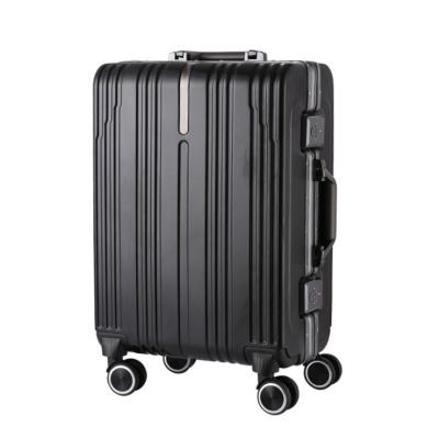 China High Compression PC Aluminum Alloy Triple Stem Shell Smart Girls Luggage Traveling 24 Inch for sale