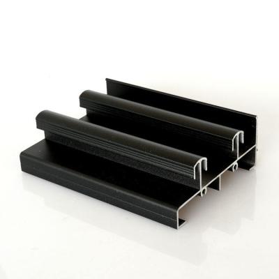 China door & Window black coated aluminum profiles for sale