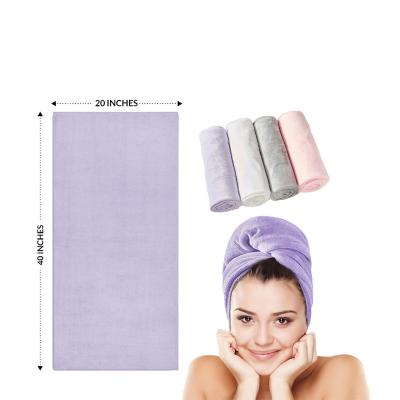 China China Factory Microfiber Hair Drying Salon Wrap Towel QUICK DRY Turban for sale