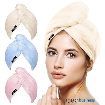 China Useful 25 x 65cm Microfiber Hair Dryer Shower Turban QUICK DRY Towel For Women for sale