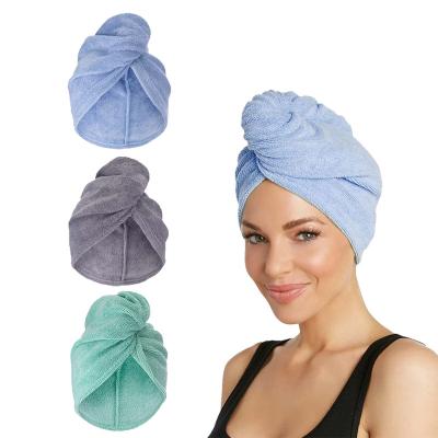 China Wholesale Cheap QUICK DRY Quick Dry Wrap Microfiber Hair Towel, Custom Hair Turban Towel For Girl Women for sale