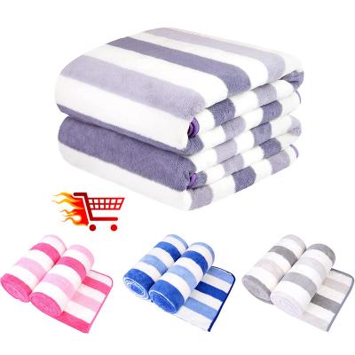 China Customized Logo 30*60 Inch Fleece Microfiber QUICK DRY Coral Fabric Drying Bath Face Hand Facial Towel Detailing Set for sale