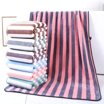 China Cozy Home Microfiber Simply Coral Fleece Bath Towel From China Factory QUICK DRY 70 x 140 cm 30 x 60 inch 27 x 55 inch for sale