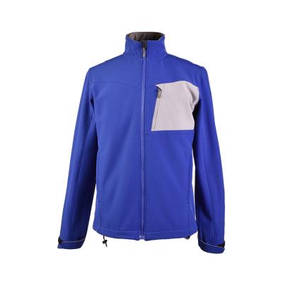 China New Design 94% Polyester 6% Spandex Windproof Blue Weaving Windproof Waterproof Thick Outdoor Jackets For Men for sale