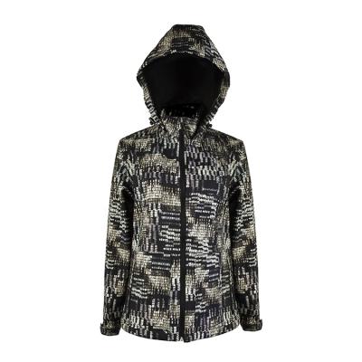 China 94% Polyester 6% Spandex Waterproof Windproof Woven Outdoor Jackets With Hoodie for sale