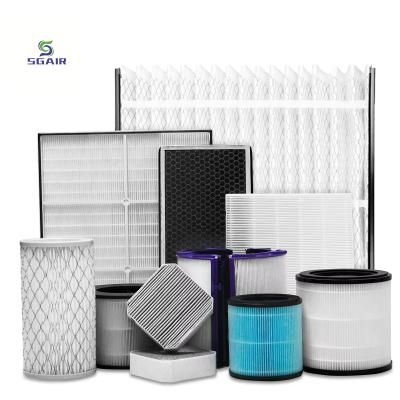 China Anti Corrosion Air Conditioning Hepa Filters Low Resistance 65%-95% for sale