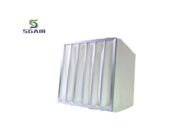 China 99.97% F9 Aluminum Bag Filter , Synthetic Fiber Filter For Air Conditioner for sale