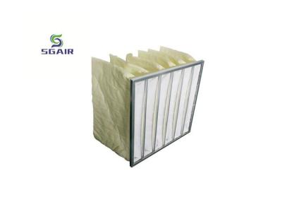 China Metal Color Hepa Bag Air Filter With Galvanized GI Compression Strip for sale