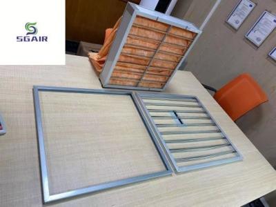 China Galvanized GI Hepa Air Filter Frame With High Strength for sale