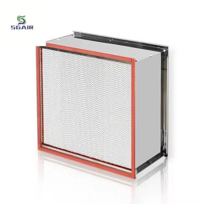 China Aluminum Foil Partition High Temperature Air Filter Standard Modular Design for sale