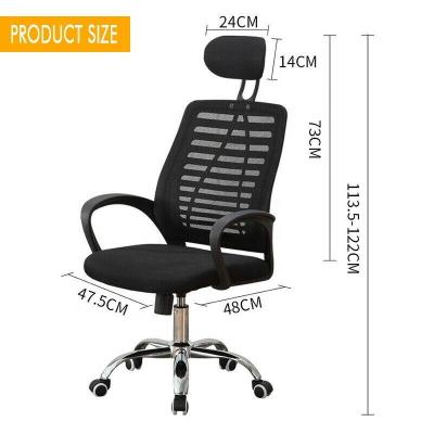 China (Size)wholesale New Products Hot Selling Classic Black Adjustable Mesh Swivel Office Chair With Computer Gaming Chair Cover for sale