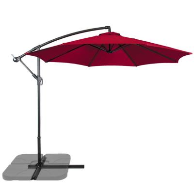 China New Design Modern Good Quality Cafe Umbrella Restaurant Waterproof Outdoor Cantilever Parasol for sale