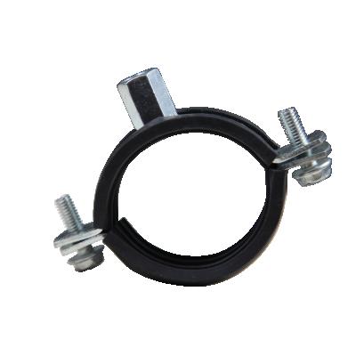 China Concret China Tianjin Factory Metal Clamp Tubing Pipe Hanger Rubber Coated Pipe Clamps Galvanized Rubber Coated Pipe Clamp for sale