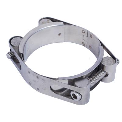 China Automobile industry ; General industry; Oil & Gas Industry 55-65MM Heavy Duty Adjustable Band Bolt Double Pipe Clamp for sale