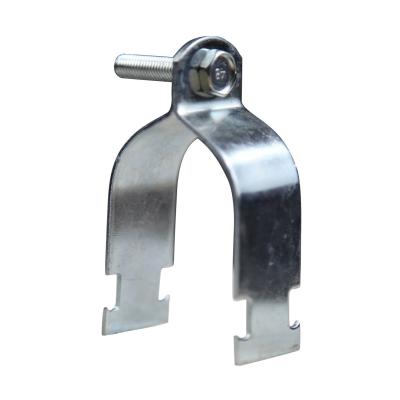 China New General Industry Listing Electro Galvanized Standard Strut Pipe Clamp For Safe Tube To Strut Channel for sale