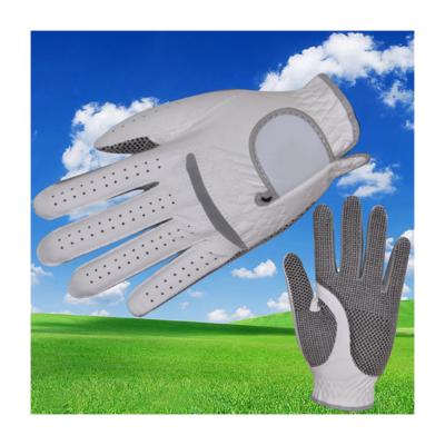 China 2021 Warm Comfortable Unisex Sheep Hands Sale Leather White Golf Glove Outdoor Sports Wholesale for sale