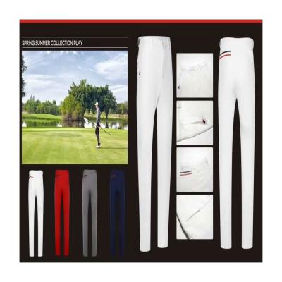 China Game Wear Polyester Men's Wholesale Comfortable Casual Thin Cloth Men's Outdoor Sports Long Pants Golf Trousers for sale