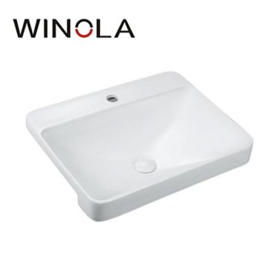 China Modern Stylish Ceramic Shape Sink Desgin Free Standing Bathroom Sink for sale