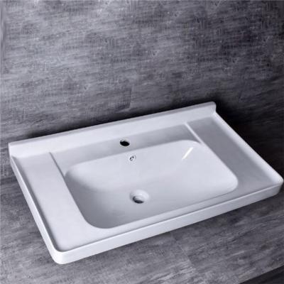 China Desgin Wholesale Price Modern Ceramic Sink All In One Bathroom Sink And Countertop for sale