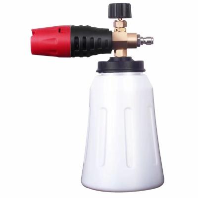 China Brass+plastic seal high pressure foam bottle hot water pressure seal foam cannon for sale