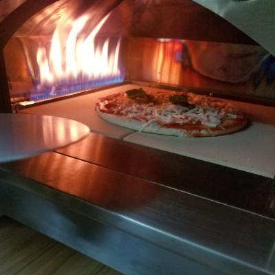 China 2021 Popular Easily Assembled Model P6008R Gas Pizza Oven Grill OVEN Stainless Steel Gas Flame Italy Market Online Sales Pizza for sale