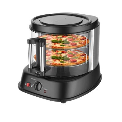 China Hotel 900W 220V 120V Electric Pizza Oven Pizza Oven 360 Degree Rotating Roast Baking 2 Pieces 10 Inches One Time Rotating 01D for sale