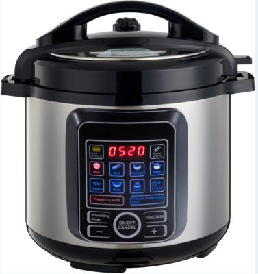 China Sustainable Electric Pressure Cooker 8L Model No PC808D Instant Cooking Function Cooking Pot Slow Cooker Hot Pot Stainless Steel Body for sale