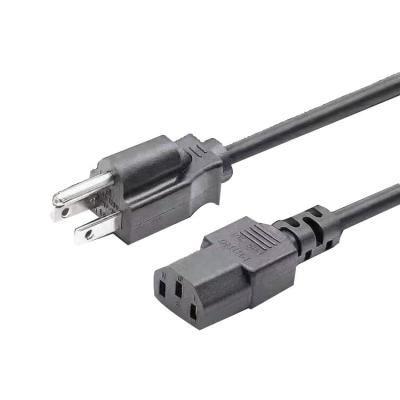 China Computer Factory Price 3 Pin American Standard USA Power Supply Cord Computer Power Cable Cord for sale