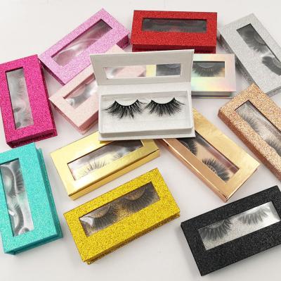 China 2020 wholesale seller long private label 5D mink eyelash box packaging 3d natural fluffy mink eyelashes for sale