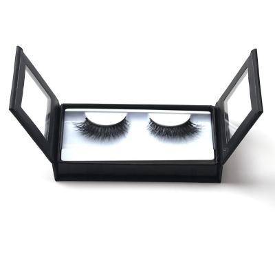 China Long False Wholesale Natural Mink Eyelash Custom Packaging 3D Eyelashes for sale