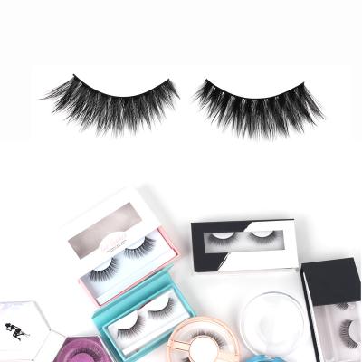 China Long Natural Custom Your Own Brand Faux Mink Lashes Private Label 3D Eyelashes for sale