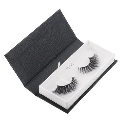 China Soft Like Natural Wholesale Handmade Synthetic Free Sample Mink Eyelashes Individual 3D Faux Silk Hair Lashes Private Label for sale