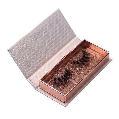 China Natural Wholesale Natural Faux Mink 3D Long Lashes Packaging Private Label Faux Silk Lashes for sale