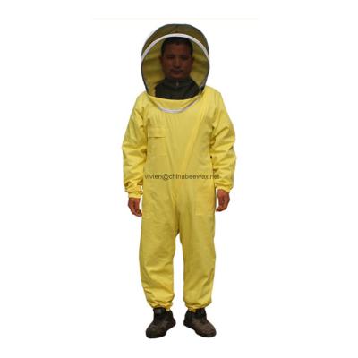 China Durable 100% Cotton Beekeeper Suit With Veil And Hat Bee Protection Suit for sale