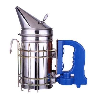 China Beekeeping Bee Smoker Stainless Steel Beekeeping Equipment Electric Smoker With Protective Shield for sale