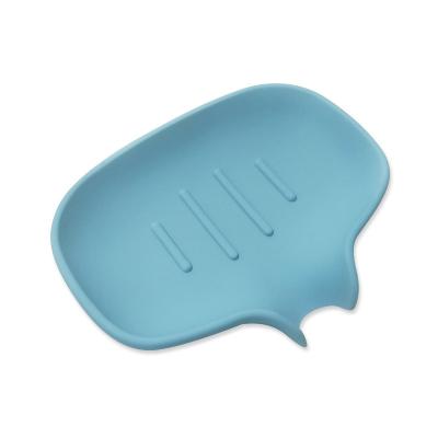 China Modern Silicone Soap Dish Holder Bathroom Soap Rack Sponge Soap Holder for sale