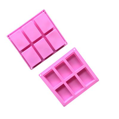 China Viable Silicone Jelly Mold Rectangle Silicone Soap Mold Silicone Ice Cube Mold for sale