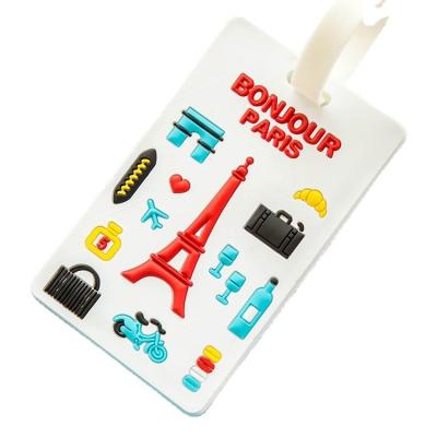 China China Wholesale Custom Plastic Luggage Tag Soft PVC Luggage Tag for sale