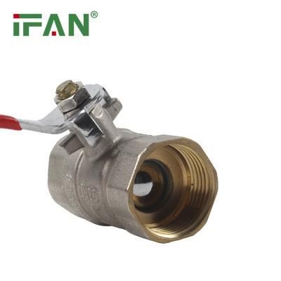 China IFAN General Double Size Brass Ball Valve Internal Thread 1/2