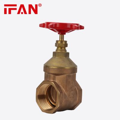 China IFAN General Vale Wholesale High Pressure Female Brass Gate 4 Inch Gate Valve For Water Supply for sale