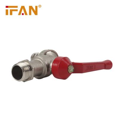 China Free Sample Bibcock Technology Traditional German Advanced German Brass Silver Color IFAN Brass Faucet for sale