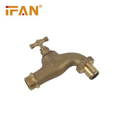 China IFAN Traditional Factory Direct Sales 1/2 - 1 Inch Durable Corrosion Resistant Water Taps Brass Bibcock for sale