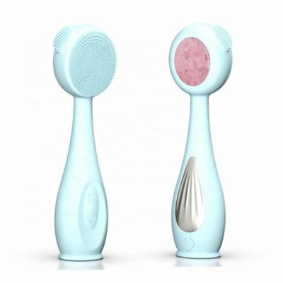 China High Frequency Electric Facial Skin Care Brush Cleaning Silicone Acne Treatment Vibration Face Massager Electric Deep Skin Cleansing Facial Brush for sale