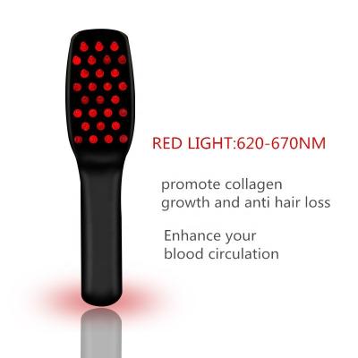 China For Daily Care Tool Head Use USB 3-IN-1 Phototherapy Rechargeable Scalp Massager Comb For Hair Growth, Anti Hair Loss Care Electric Massage Comb Brush head for sale