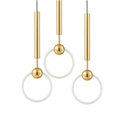 China Modern Nordic Circular Chandelier Single Ring Creative Modern Lamps for sale