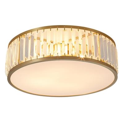 China Simple Modern Hanging Crystal Luxury Modern Living Room Lamp Bedroom Ceiling Light Room Lamp for sale