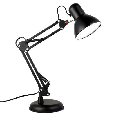 China Modern simple direction adjustable swing arm folding desk light study work read e27 led modern table lamps for sale